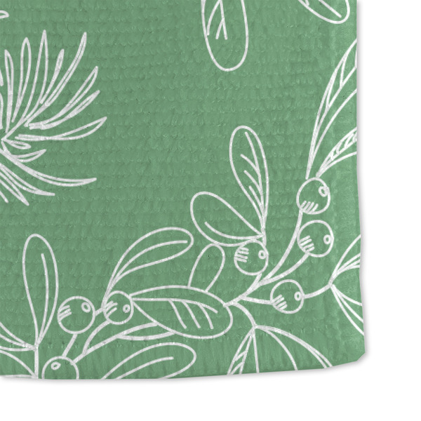 Christmas Holly Microfiber Dish Towel - DETAIL