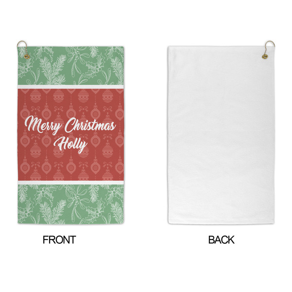Christmas Holly Microfiber Golf Towels - APPROVAL