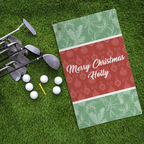 Christmas Holly Microfiber Golf Towels - LIFESTYLE