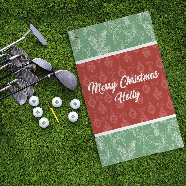 Christmas Holly Microfiber Golf Towels - LIFESTYLE