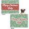 Christmas Holly Microfleece Dog Blanket - Regular - Front & Back