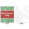 Christmas Holly Minky Blanket - 50"x60" - Single Sided - Front & Back
