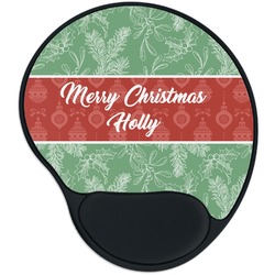 Christmas Holly Mouse Pad with Wrist Support