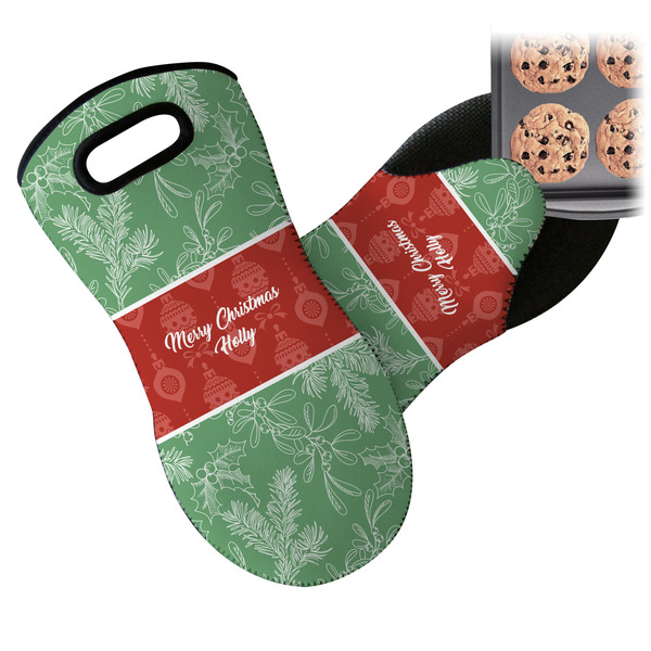 Christmas Holly Neoprene Oven Mitt