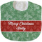 Christmas Holly Velour Baby Bib w/ Name or Text