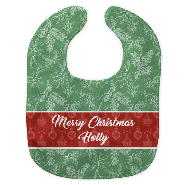 Christmas Holly New Bib Flat Approval