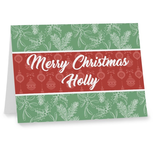 Custom Christmas Holly Note cards (Personalized)
