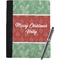 Christmas Holly Notebook Padfolio - Large w/ Name or Text