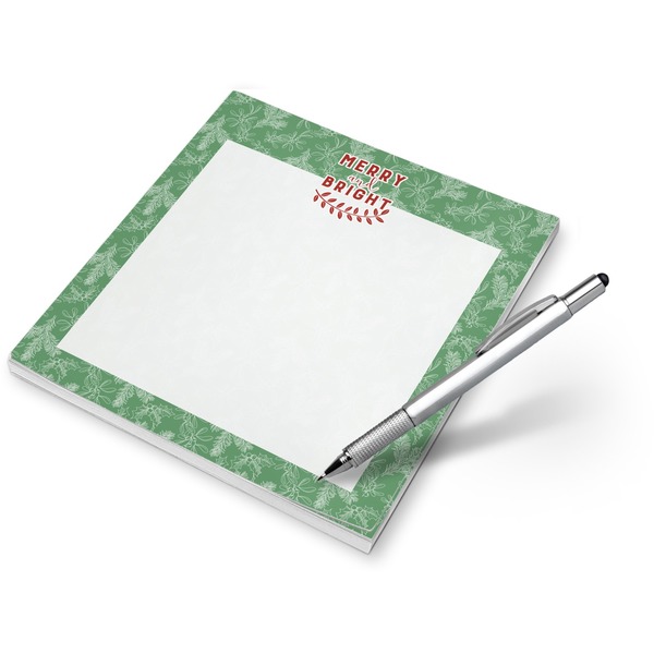 Custom Christmas Holly Notepad