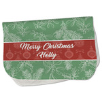 Christmas Holly Burp Cloth - Fleece w/ Name or Text