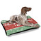 Christmas Holly Outdoor Dog Beds - Large - IN CONTEXT