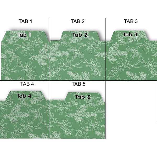 Christmas Holly Page Dividers - Set of 5 - Approval