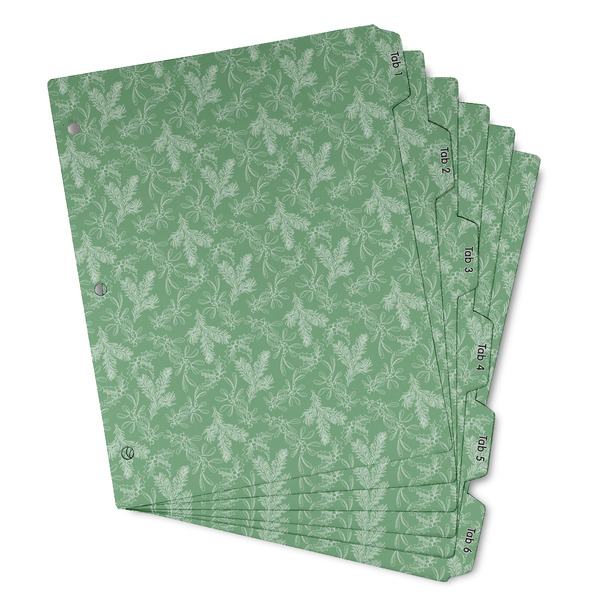 Christmas Holly Page Dividers - Set of 6 - Main/Front