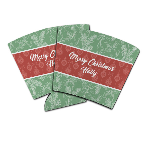 Custom Christmas Holly Party Cup Sleeve (Personalized)