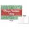 Christmas Holly Disposable Paper Placemat - Front & Back