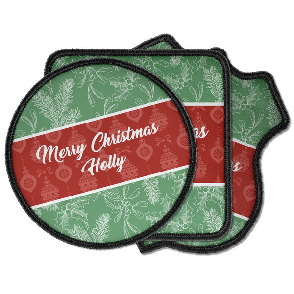 Custom Christmas Holly Iron on Patches (Personalized)