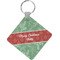 Christmas Holly Personalized Diamond Key Chain
