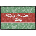 Christmas Holly Door Mat - 36"x24" (Personalized)