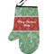 Christmas Holly Left Oven Mitt (Personalized)