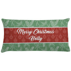 Christmas Holly Pillow Case - King (Personalized)