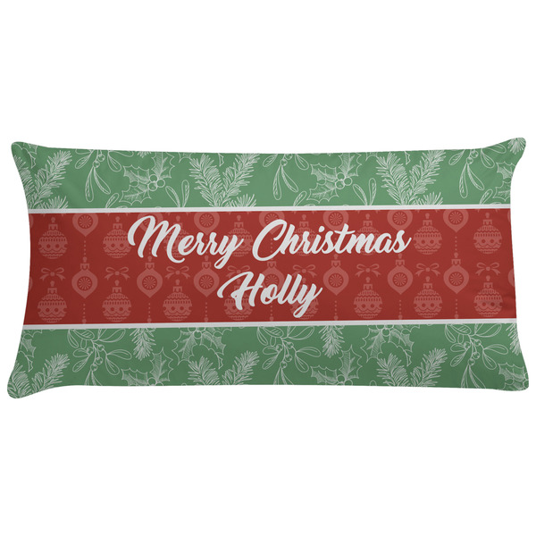 Custom Christmas Holly Pillow Case - King (Personalized)