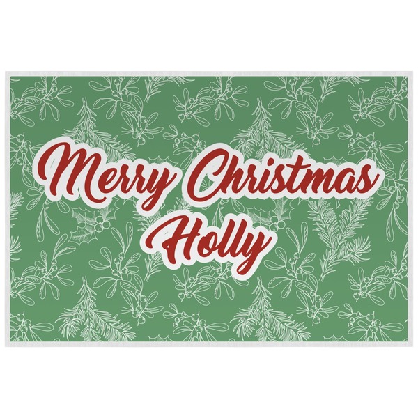 Christmas Holly Personalized Placemat (Back)
