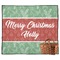 Christmas Holly Outdoor Picnic Blanket (Personalized)