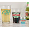 Christmas Holly Pint Glass - Two Content - In Context