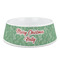 Christmas Holly Plastic Dog Bowl - Medium (Personalized)
