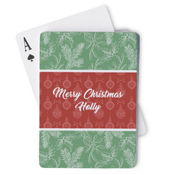 Christmas Holly Playing Cards (Personalized)