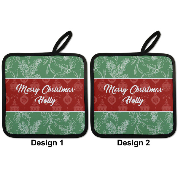 Christmas Holly Pot Holders - Set of 2 APPROVAL