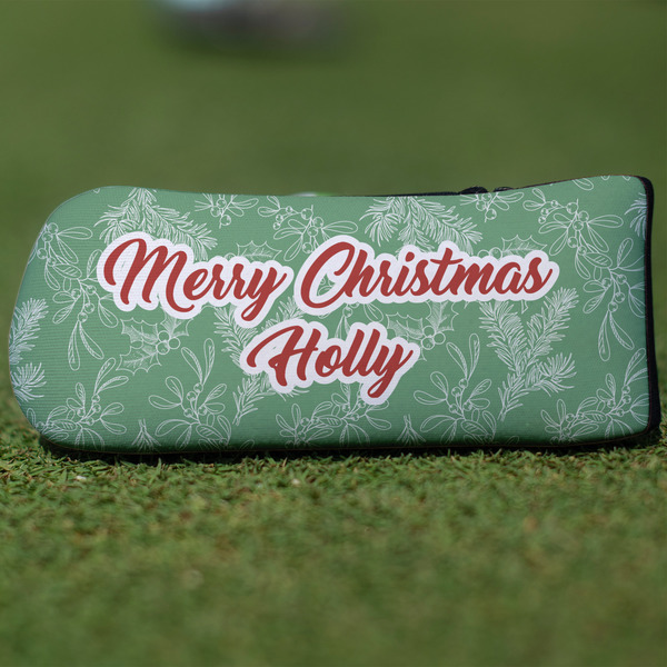 Custom Christmas Holly Blade Putter Cover (Personalized)