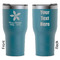Christmas Holly RTIC Tumbler - Dark Teal - Double Sided - Front & Back