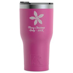 Christmas Holly RTIC Tumbler - Magenta - Laser Engraved - Single-Sided (Personalized)