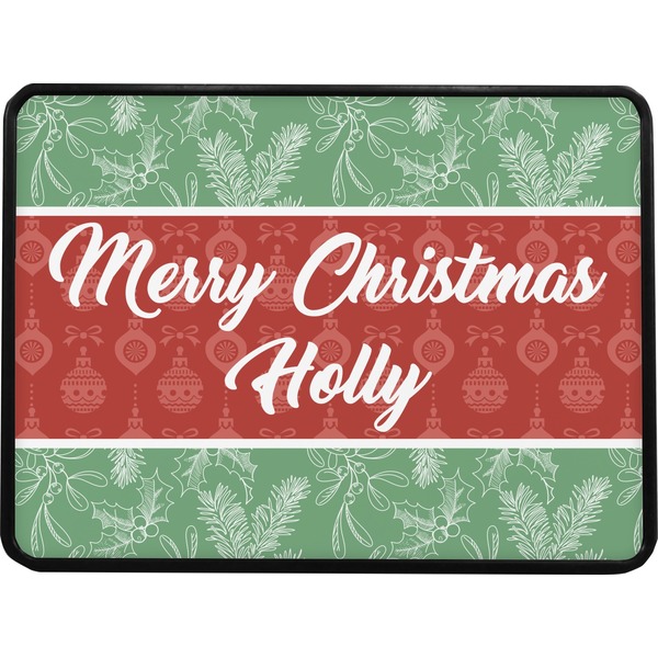 Christmas Holly Rectangular Car Hitch Cover w/ FRP Insert