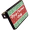 Christmas Holly Rectangular Car Hitch Cover w/ FRP Insert (Angle View)