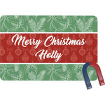 Christmas Holly Rectangular Fridge Magnet (Personalized)