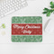 Christmas Holly Rectangular Mouse Pad - LIFESTYLE 2