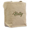 Christmas Holly Reusable Cotton Grocery Bag - Front View