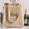 Christmas Holly Reusable Cotton Grocery Bag - In Context