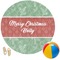 Christmas Holly Round Beach Towel (Personalized)