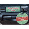 Christmas Holly Round Luggage Tag & Handle Wrap - In Context