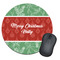 Christmas Holly Round Mouse Pad (Personalized)