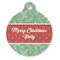 Christmas Holly Round Pet ID Tag - Large - Front