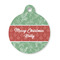 Christmas Holly Round Pet ID Tag - Small (Personalized)