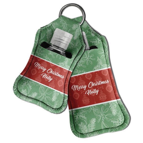 Christmas Holly Sanitizer Holder Keychain - Both in Case (PARENT)