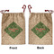 Christmas Holly Santa Sack - Front & Back (Personalized)