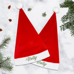 Christmas Holly Santa Hat (Personalized)