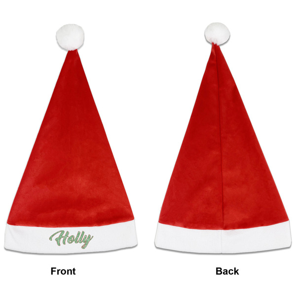 Christmas Holly Santa Hats - Front and Back (Single Print) APPROVAL