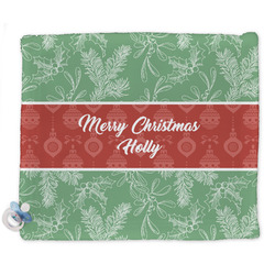 Christmas Holly Security Blankets - Double Sided (Personalized)